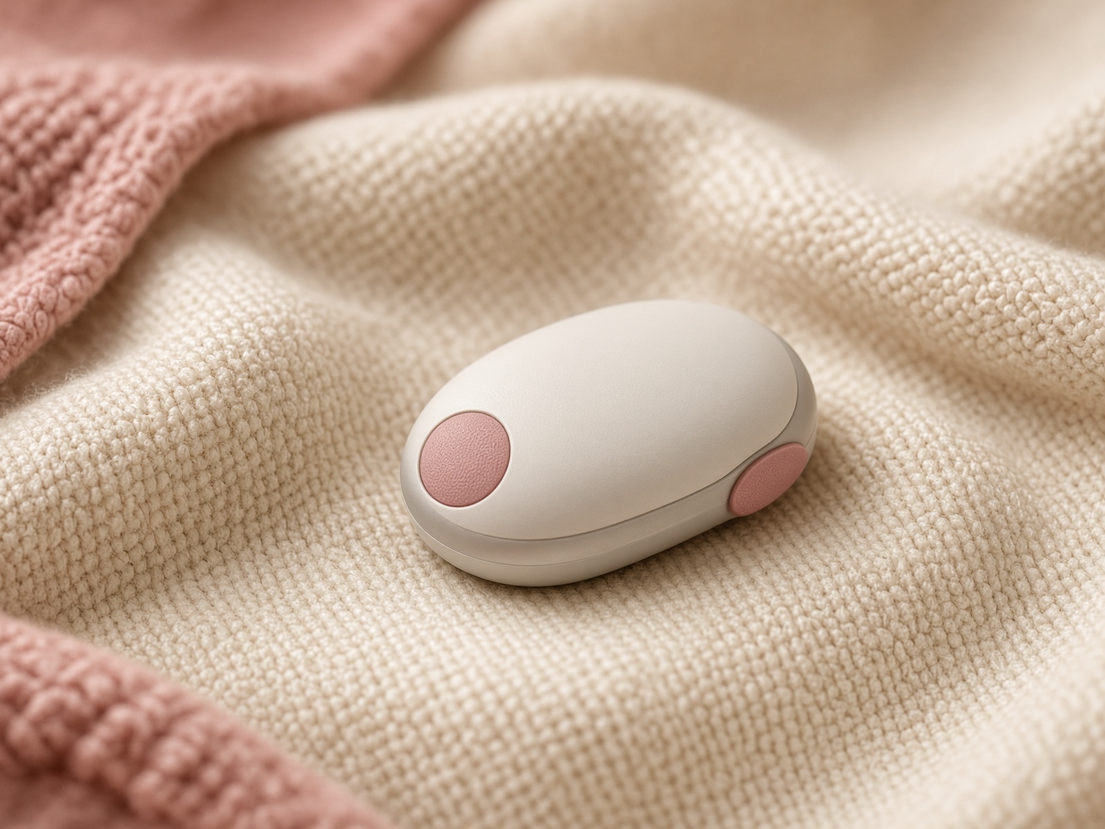 Wireless ECG sensor on a knit blanket
